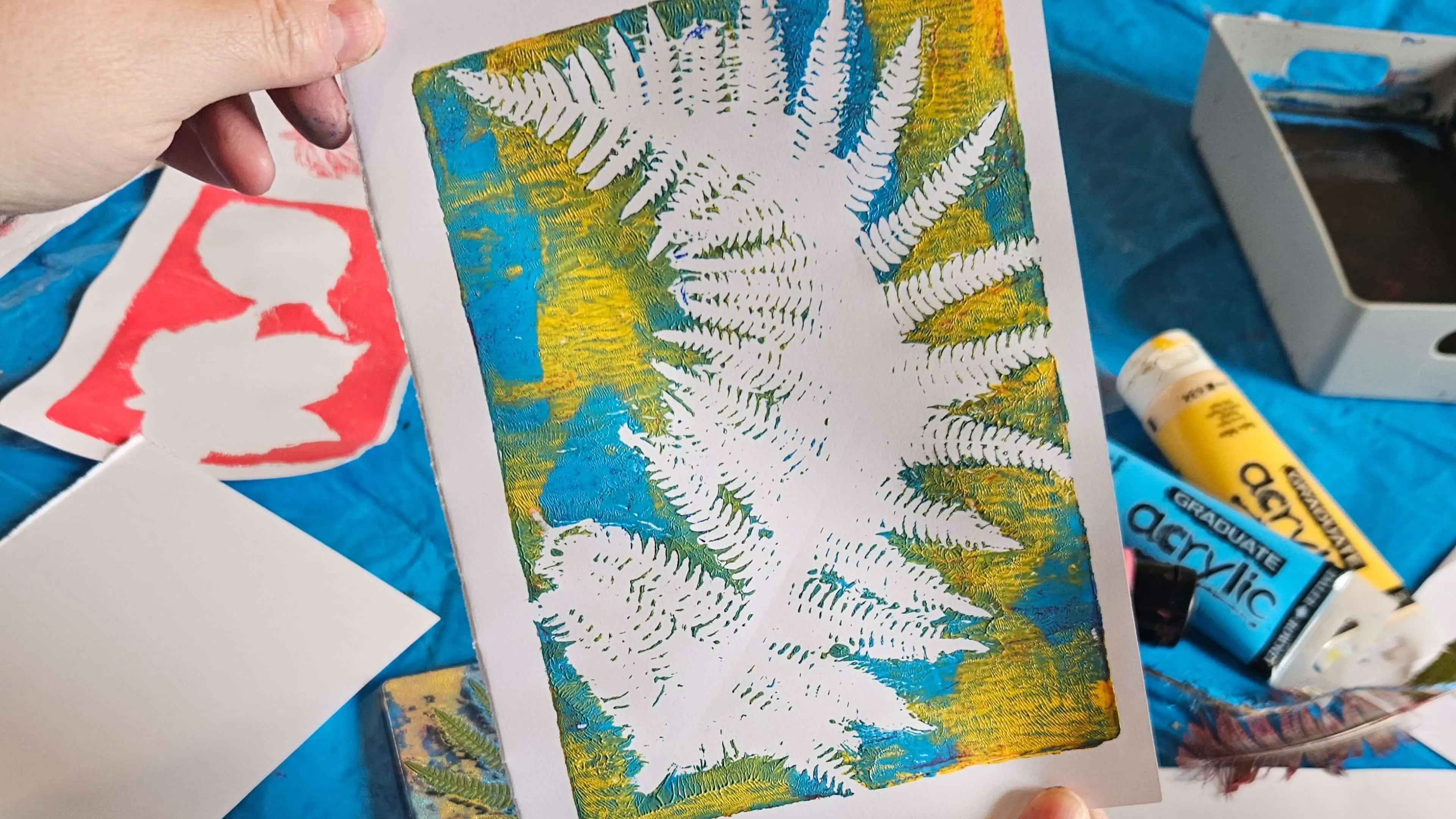 Wellness Wednesdays: Gelli Printing