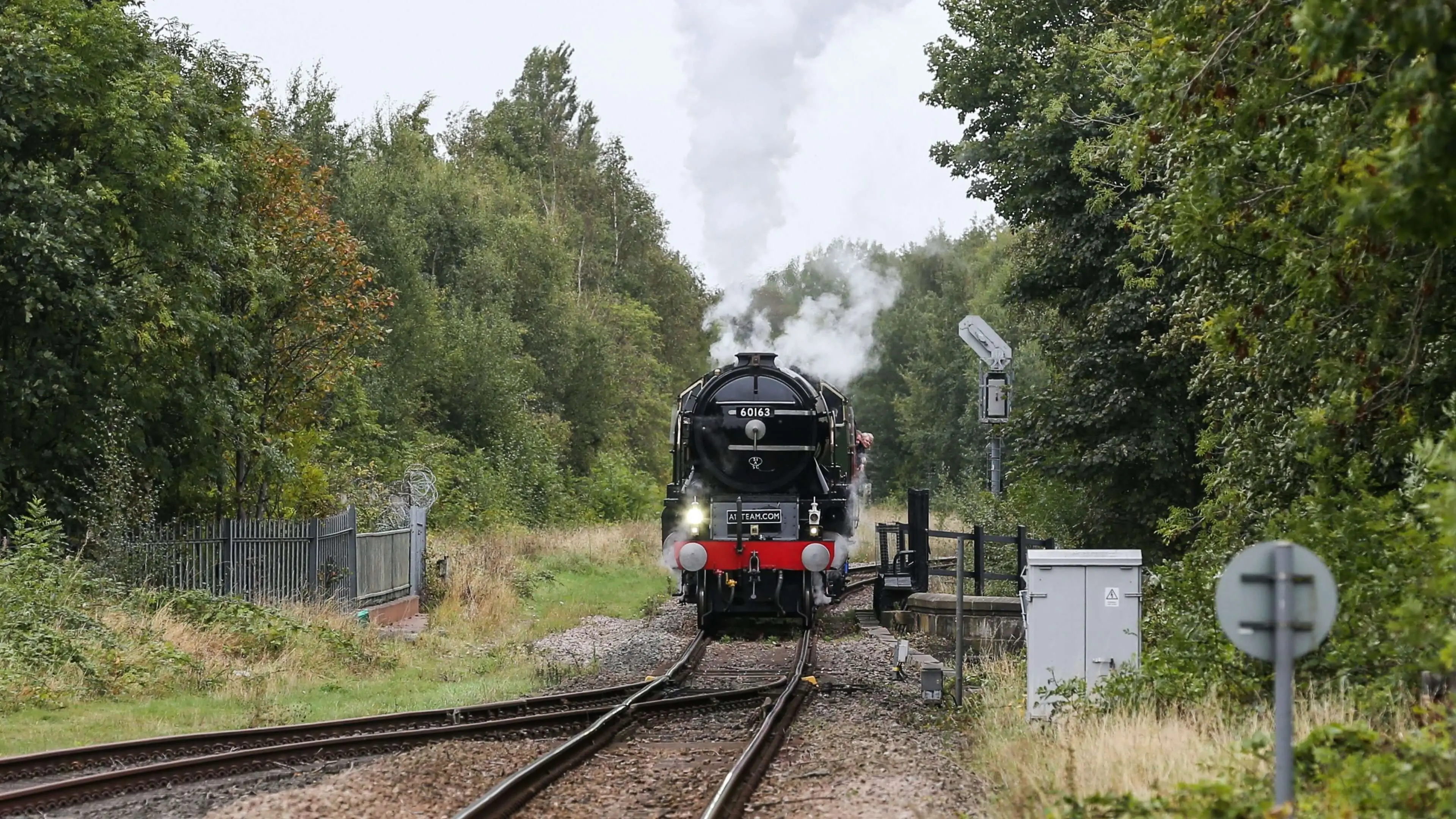 The locomotive 'Tornado' under steam approaching North Road Station